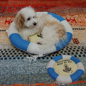 ペットベッド 洗える 夏用 浮き輪型 カドラー カウチ　とても可愛い浮き輪型 犬用 猫用 犬猫用 小型犬 子猫 接触冷感 夏 マット クッション