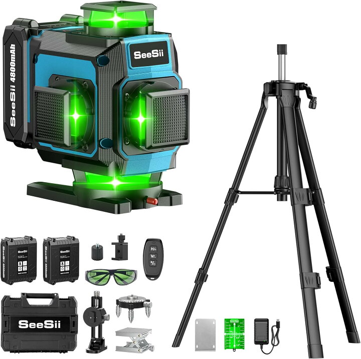 楽天市場】【16ライン 4x360°】レーザー墨出し器 SEESII グリーン フル 