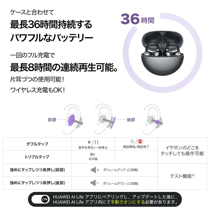 楽天市場】【新生活応援中20%OFF超特価】HUAWEI FreeClip 骨伝導 VPU 