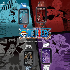 【歩数・心拍数・ストレス値でキャラ変化】ワンピース 海賊王 スマートウォッチ 新四皇 ルフィ/バギー/ティーチ/シャンクス 専属アイコン/文字盤 太陽の神ニカ/赤鼻/覇王色演出 睡眠 心拍 14日持続 軽量 防水 運動健康 IOS/Android onepiece