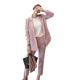 楽天市場 ピンク パンツスーツ スーツ セットアップ レディースファッションの通販