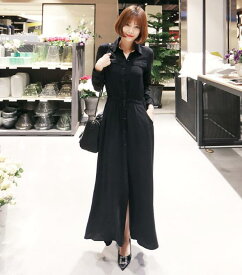 楽天市場 シフォンワンピース 黒の通販