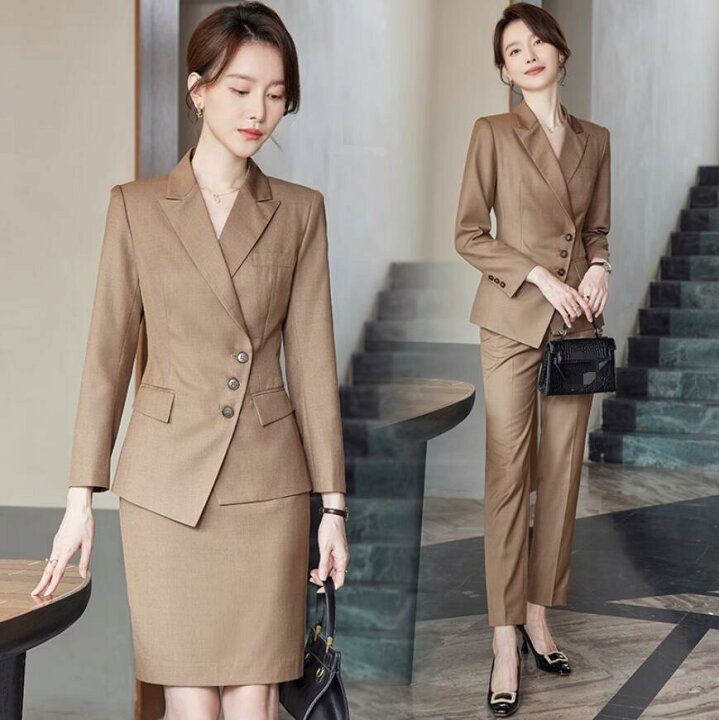 楽天市場】高品質【送料無料 】新品 女性スーツ 3点セット  