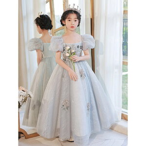 上品 送料無料★パーティドレス 七五三 可愛いマキシ丈ワンピース 子供ドレス ピアノ発表会 フォーマルドレス 子供服 女の子ドレス プリンセスドレス コンクール お誕生会 結婚式 キッズ