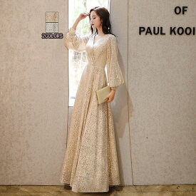 送料無料ドレス 大人 お呼ばれ 華やか 披露宴 宴会 Vネックロングドレス 袖付き長袖 ファスナー スパンコールフォーマル エレガント レディースママ パーティードレス コンクール イブニングドレス 結婚式 演奏会ドレス ピアノ 発表会 高級感 姫系 XS S M L XL XXL XXXL