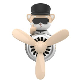 【マラソン期間中ポイント5倍】柴犬パイロット 車用芳香剤 アロマディフューザー 車載クリップ式 除菌 消臭 車装飾 取り付け簡単 エアコン吹き出し口用　 (芳香剤2枚)