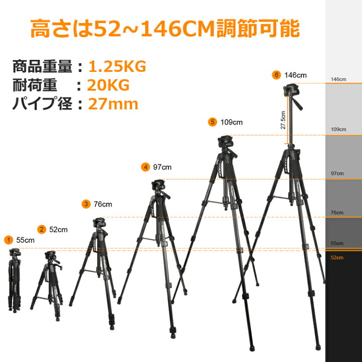 楽天市場】【軽量&4段階伸縮】Huepar レーザー墨出し器 三脚 360回転 3  