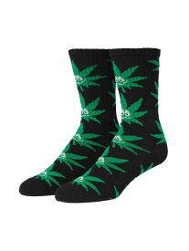 GREEN BUDDY PL SOCKS / HUF ハフ ソックス 靴下 HUF ハフ 靴下・レッグウェア 靴下 ホワイト ブラック イエロー[Rakuten Fashion]