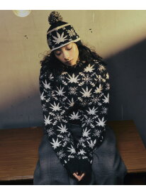 ARCTIC PLANTLIFE CREWNECK SWEATER/ HUF ハフ セーター ニット HUF ハフ トップス ニット ブラック【送料無料】[Rakuten Fashion]