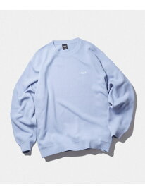 OG LOGO CREW SWEATER HUF ハフ トップス ニット ブラック ブラウン ブルー【送料無料】[Rakuten Fashion]