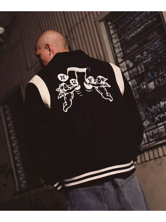 楽天市場】SONG VARSITY JACKET / HUF ハフ スタジャン HUF ハフ 
