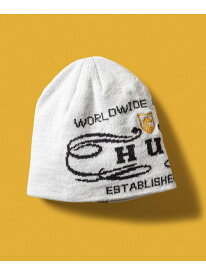 WORLDWIDE CLOTHIERS BEANIE / HUF ハフ ビーニー ニット帽 HUF ハフ 帽子 ニット帽・ビーニー ブラック ホワイト【送料無料】[Rakuten Fashion]