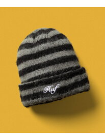 THE CROWN SHAGGY BEANIE / HUF ハフ ビーニー ニット帽 HUF ハフ 帽子 ニット帽・ビーニー ブラック【送料無料】[Rakuten Fashion]