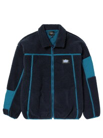 LIVINGSTON SHERPA JACKET HUF ハフ ジャケット・アウター ブルゾン・ジャンパー ネイビー パープル【送料無料】[Rakuten Fashion]