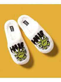 SNOW ANGEL FUZZY SLIPPER / HUF スリッパ スライド HUF ハフ シューズ・靴 サンダル ブラック ホワイト【送料無料】[Rakuten Fashion]