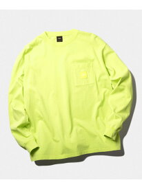 OD BOX LOGO POCKET L/S TEE HUF ハフ ロンT HUF ハフ トップス カットソー・Tシャツ グリーン【送料無料】[Rakuten Fashion]