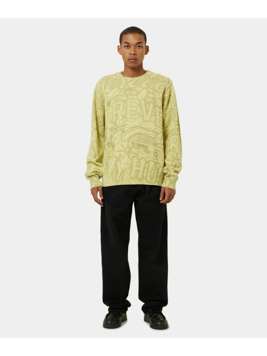 楽天市場】FOREVER CREWNECK SWEATER HUF ハフ トップス ニット 