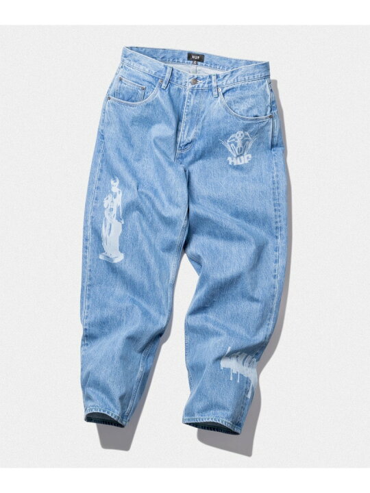 楽天市場】LOOSIES WASHED DENIM PANT HUF ハフ デニム HUF ハフ 