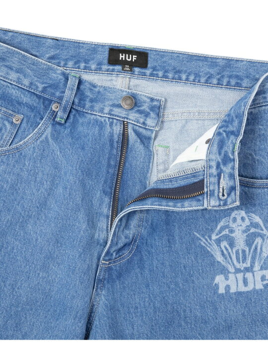 楽天市場】LOOSIES WASHED DENIM PANT HUF ハフ デニム HUF ハフ 