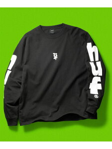 MEGABLAST LS TEE / HUF �n�t ���S T�V���c HUF �n�t �g�b�v�X �J�b�g�\�[�ET�V���c �z���C�g �u���b�N �l�C�r�[ �s���N�y���������z[Rakuten Fashion]