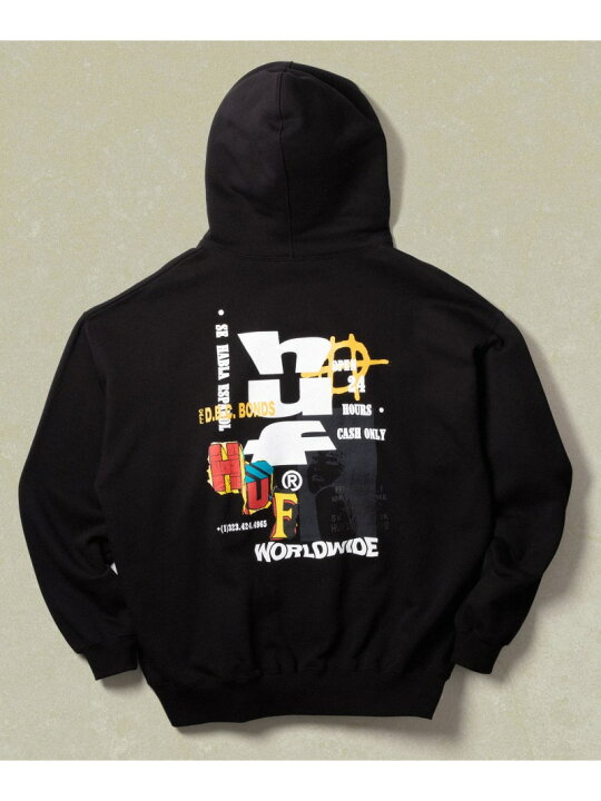 楽天市場】CUT AND PASTE FLEECE HOODIE / ハフ パーカー HUF ハフ 