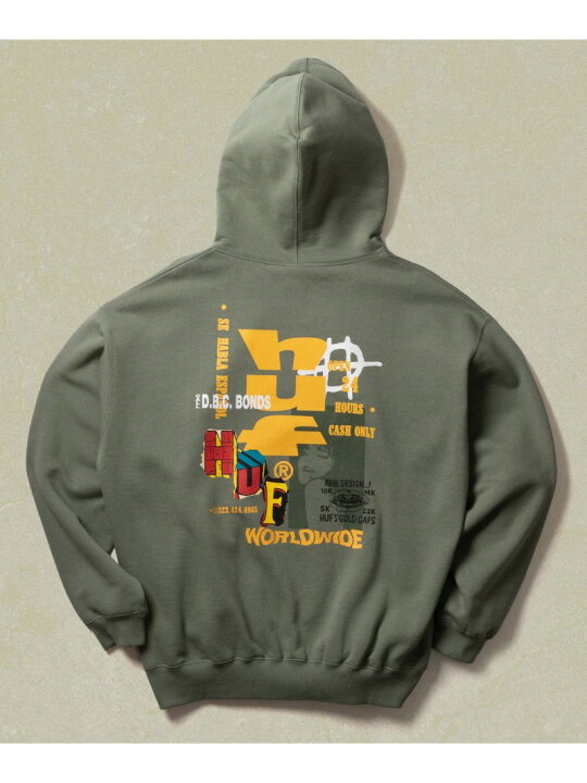 楽天市場】CUT AND PASTE FLEECE HOODIE / ハフ パーカー HUF ハフ