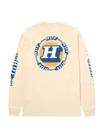 DEPENDABLE L/S TEE HUF ハフ ロンT HUF ハフ トップス カットソー・Tシャツ ブラック ベージュ【送料無料】[Rakuten Fashion]