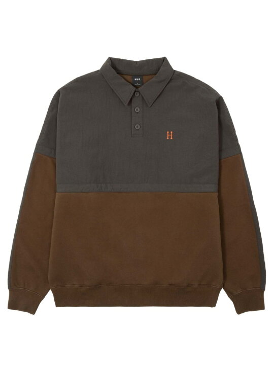 楽天市場】HUF FOREVER POLO FLEECE HUF ハフ ポロフリース HUF ハフ 