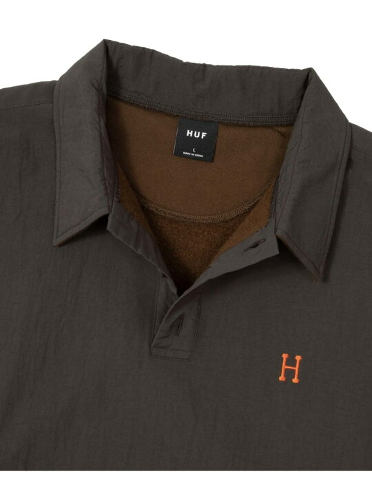 楽天市場】HUF FOREVER POLO FLEECE HUF ハフ ポロフリース HUF ハフ 