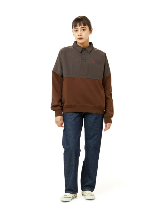 楽天市場】HUF FOREVER POLO FLEECE HUF ハフ ポロフリース HUF ハフ 