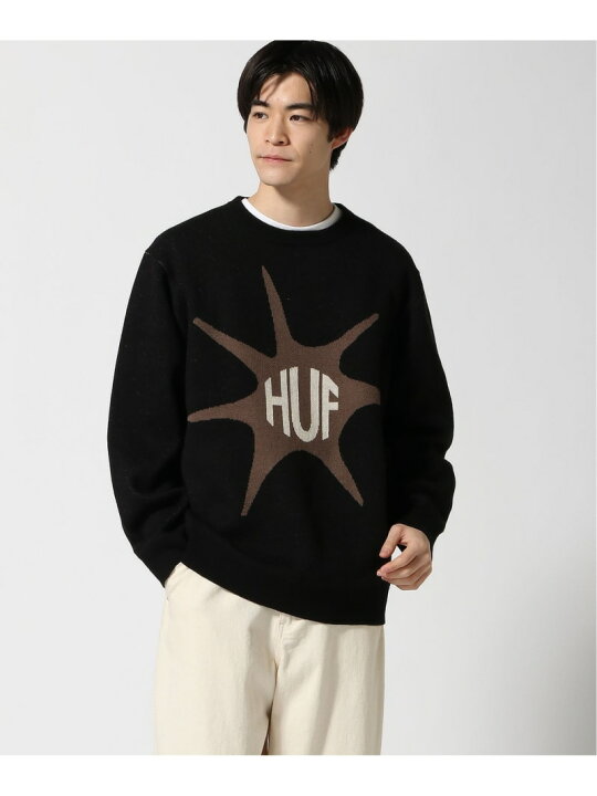 楽天市場】IMPACT CREWNECK SWEATER HUF ハフ セーター HUF ハフ 