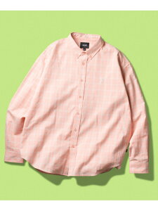 MEGABLAST PLAID LS SHIRT / HUF �n�t �V���c HUF �n�t �g�b�v�X �V���c�E�u���E�X �u���b�N �s���N�y���������z[Rakuten Fashion]