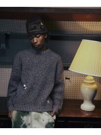 1984 MELANGE SWEATER/ HUF ハフ セーターニット HUF ハフ トップス ニット ブラウン ブラック【送料無料】[Rakuten Fashion]