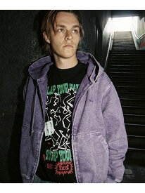 HUF eightynine WASHED FULL ZIP HOODIE/ HUF ハフ ロゴ ジップパーカー HUF ハフ トップス パーカー・フーディー グリーン パープル ブラック【送料無料】[Rakuten Fashion]