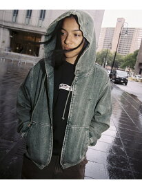 HUF eightynine WASHED FULL ZIP HOODIE/ HUF ハフ ロゴ ジップパーカー HUF ハフ トップス パーカー・フーディー グリーン パープル ブラック【送料無料】[Rakuten Fashion]