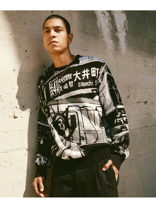 楽天市場】WORLDWIDE COMMUTER SWEATER / HUF ハフ セーター ニット huf ブラック ニットセーター