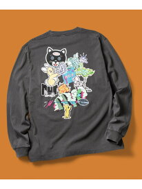 STICKER LS TEE / HUF ハフ Tシャツ ロンT HUF ハフ トップス カットソー・Tシャツ ホワイト ブラック【送料無料】[Rakuten Fashion]