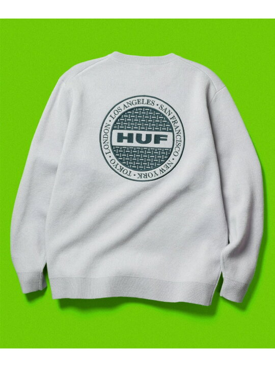 楽天市場】MANHOLE CREW SWEATER / HUF ハフ クルーセーター HUF ハフ 