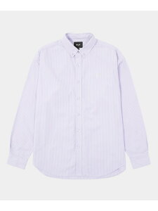 MEGABLAST STRIPE LS SHIRT / HUF �n�t �V���c HUF �n�t �g�b�v�X �V���c�E�u���E�X �p�[�v�� �u���[�y���������z[Rakuten Fashion]