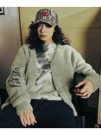 THE CROWN CARDIGAN / HUF カーディガン ニット HUF ハフ トップス カーディガン ブラック【送料無料】[Rakuten Fashion]