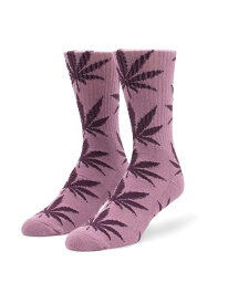 HUF SET PLANTLIFE SOCK HUF ハフ ロゴ ソックス HUF ハフ 靴下・レッグウェア 靴下 ブラック パープル ネイビー ホワイト[Rakuten Fashion]