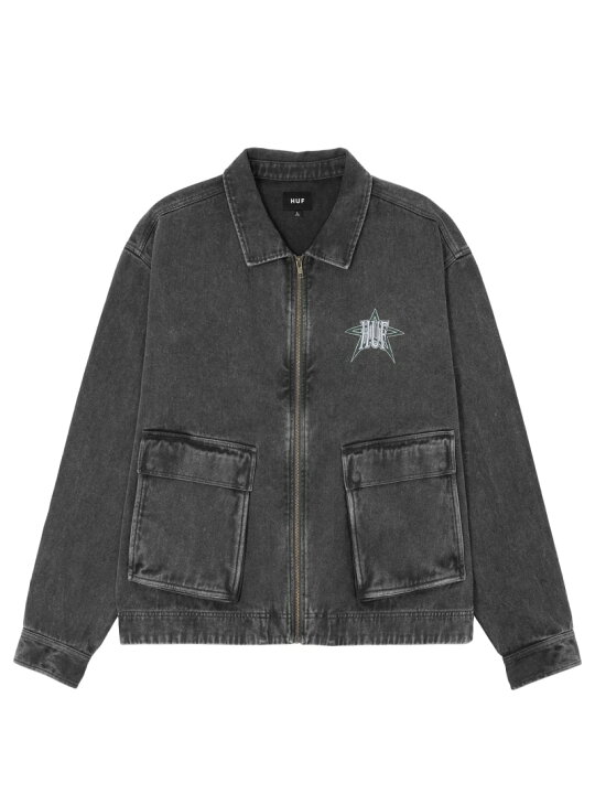 楽天市場】INTERGALACTIC FREQUENCY ZIP SHACKET HUF ハフ ジャケット