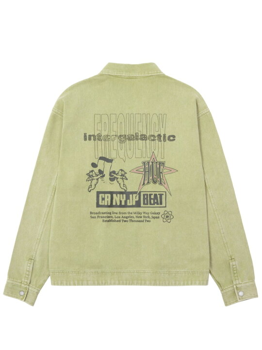 楽天市場】INTERGALACTIC FREQUENCY ZIP SHACKET HUF ハフ ジャケット