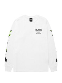BUZZKILL L/S TEE HUF ハフ トップス カットソー・Tシャツ グリーン ホワイト【送料無料】[Rakuten Fashion]