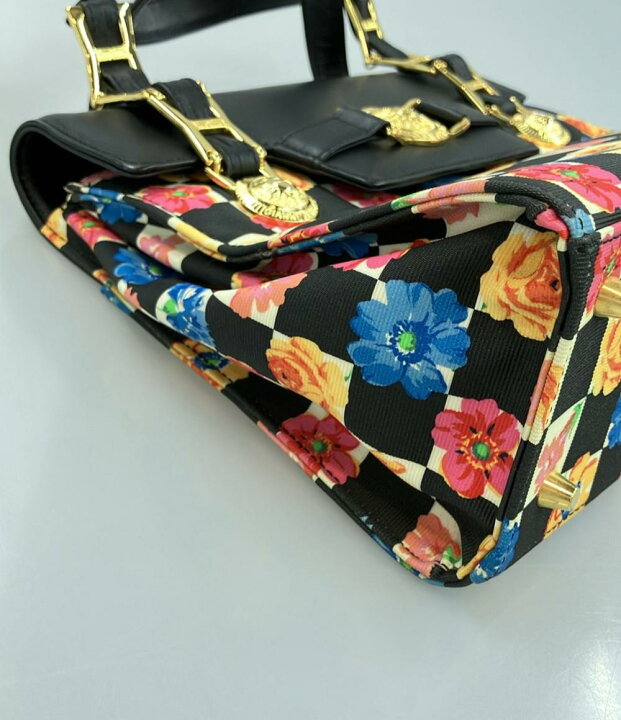 楽天市場】【中古】 ジャンニ・ヴェルサーチ 花柄ハンドバッグ 