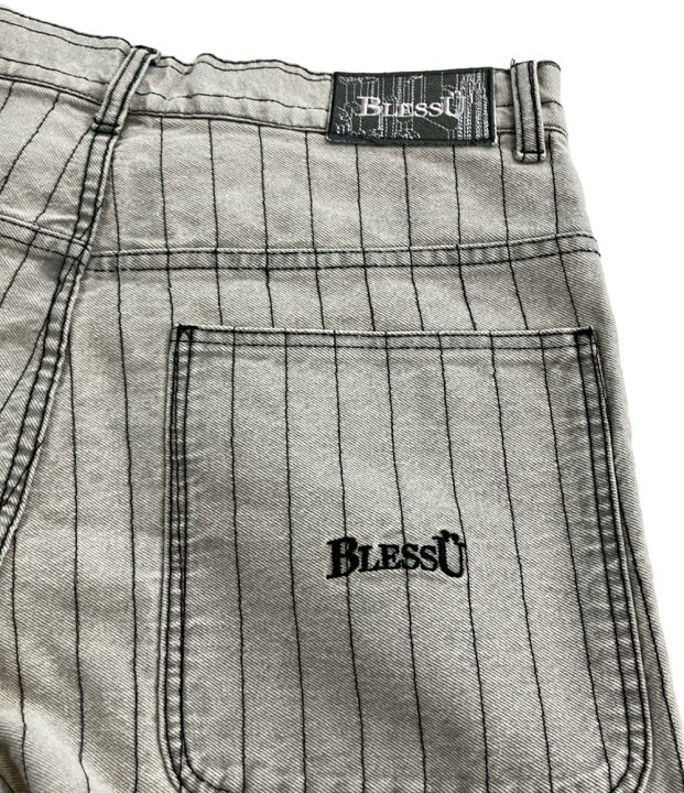 楽天市場】【中古】 美品 ブレスユー ワイドデニムパンツ ストライプ 