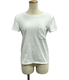 【7%OFFクーポン18日23:59迄】【中古】 美品 エルメス 半袖Tシャツ シェーヌダンクル刺繍 レディース SIZE 36 (S) HERMES