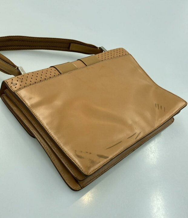 楽天市場】【中古】 プラダ フラップレザーミニハンドバッグ B10527 