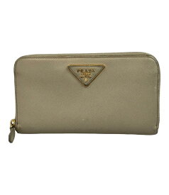 【7%OFFクーポン18日23:59迄】【中古】 プラダ ラウンドファスナー長財布 レディース PRADA