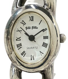 【全品P5倍×先着30名様全品5%OFFクーポン20日23:59迄】【中古】 フォリフォリ 腕時計 クオーツ ホワイト レディース Folli Follie